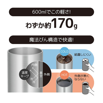 JDW-600 真空断熱タンブラー 600ml